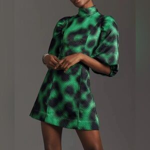 This Essentiel Antwerp Puff-Sleeve Mini Dress (Anthropologie) New Size 6